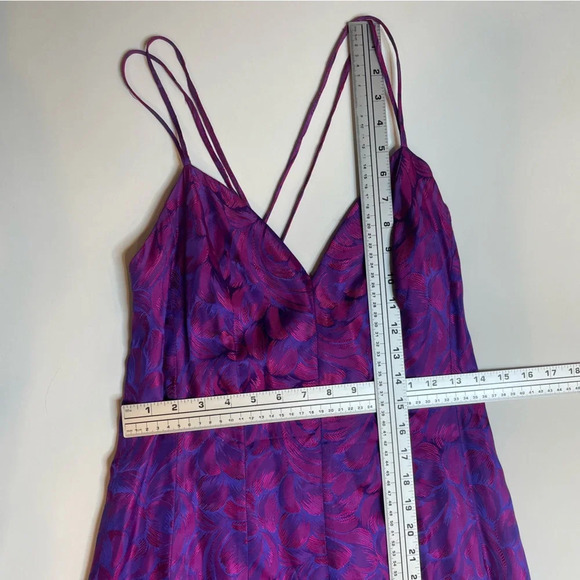 đ Vintage Womenâs Purple & Pink OmbrĂŠ Dress â Size 9/10 - Picture 12 of 15